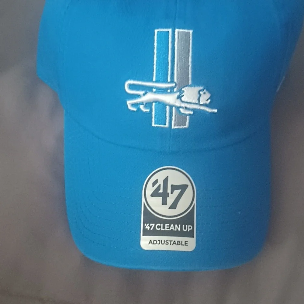 47 Brand Detroit Lions Cream and Blue Hat